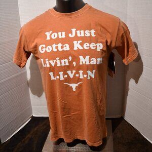 Mens Alta Garcia Texas Burnt Orange Factory Washed Look TEE Sizes M-L New W Tag